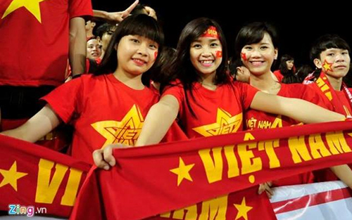 Áo cờ Việt Nam sử dụng phổ biến trong sự kiện thể thao lớn