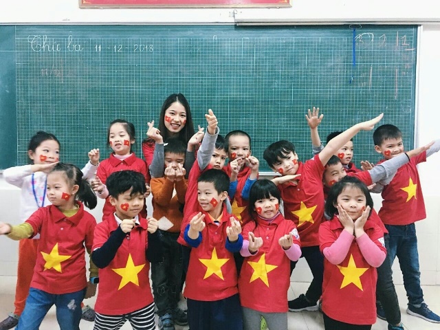 Áo cờ đỏ sao vàng Trường Tiểu Học Khánh Hà - Hình 4