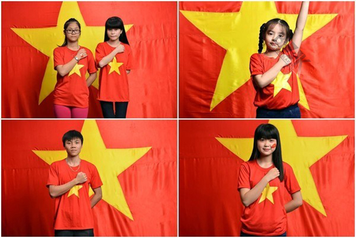  Văn nghệ tập thể diện những chiếc áo thun cờ Việt Nam – tại sao không?
