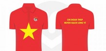 Áo cờ đỏ sao vàng chi đoàn TNXP Huyện Đảo Bạch Long Vỹ