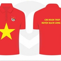 Áo cờ đỏ sao vàng chi đoàn TNXP Huyện Đảo Bạch Long Vỹ