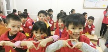 Áo cờ đỏ sao vàng Trường Tiểu Học Khánh Hà