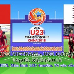 Xem trực tiếp U23 Việt Nam - U23 Qatar tại nhà văn hóa Thanh Niên 15h-23/01